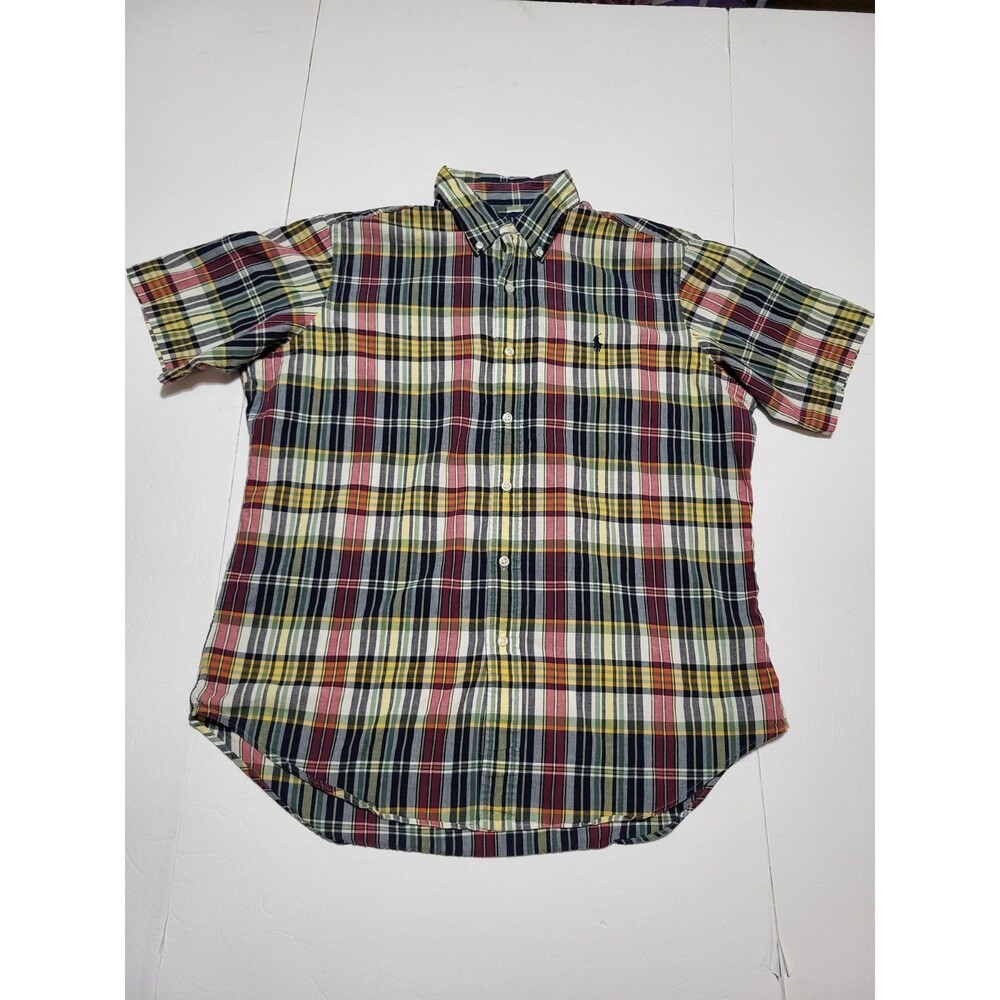 (#L3) POLO Ralph Lauren short sleeve button Classic Fit Size Men's L Multicolor